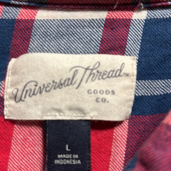 Red , Blue and white Universal threat flannel - Picture 4 of 4